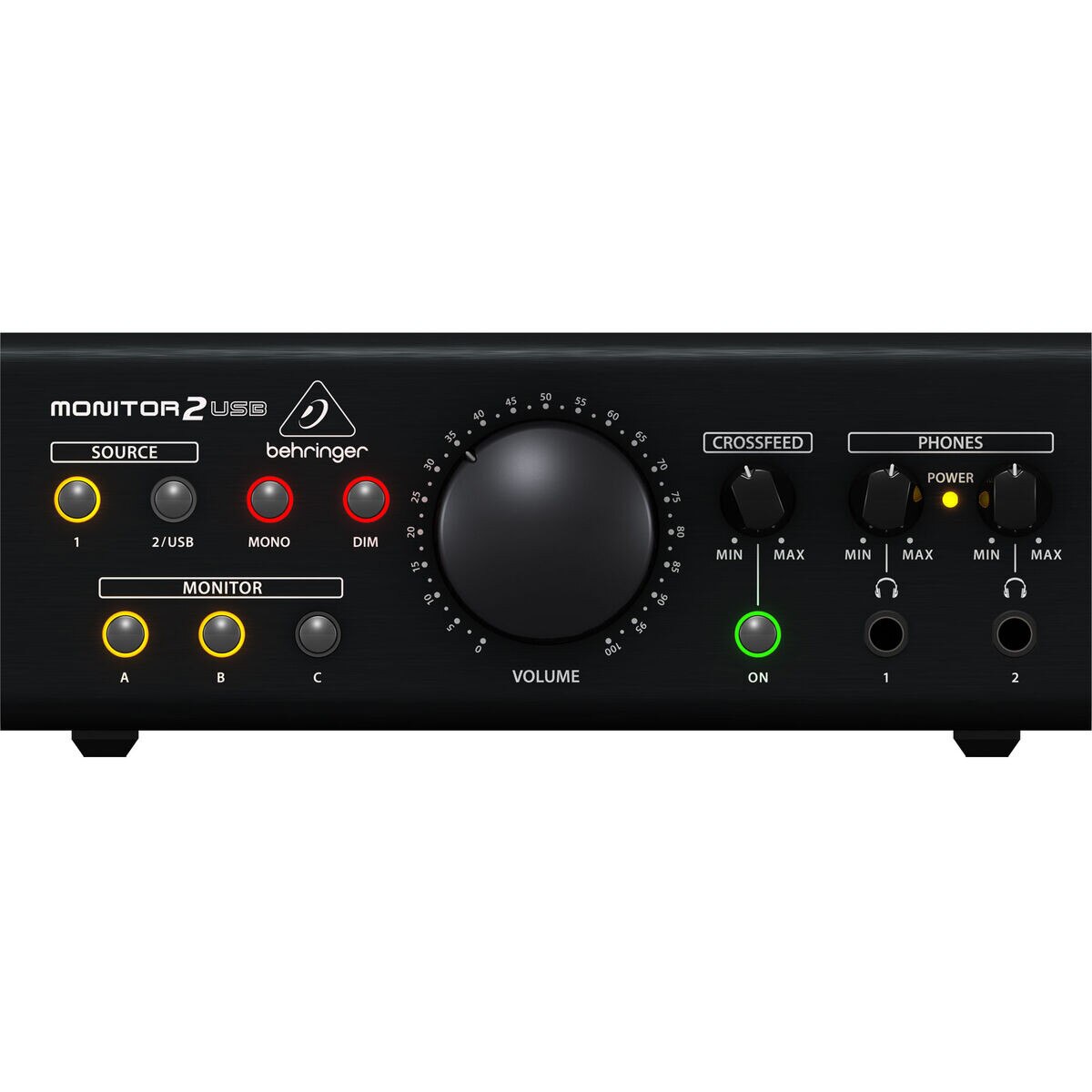 Behringer MONITOR2USB Speaker and Headphone Monitoring Controller with